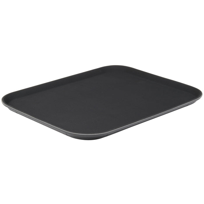 Non-Skid Serving Tray Polypropylene Rectangular 14"x18" Black |  PPTRAY1418 Makfry