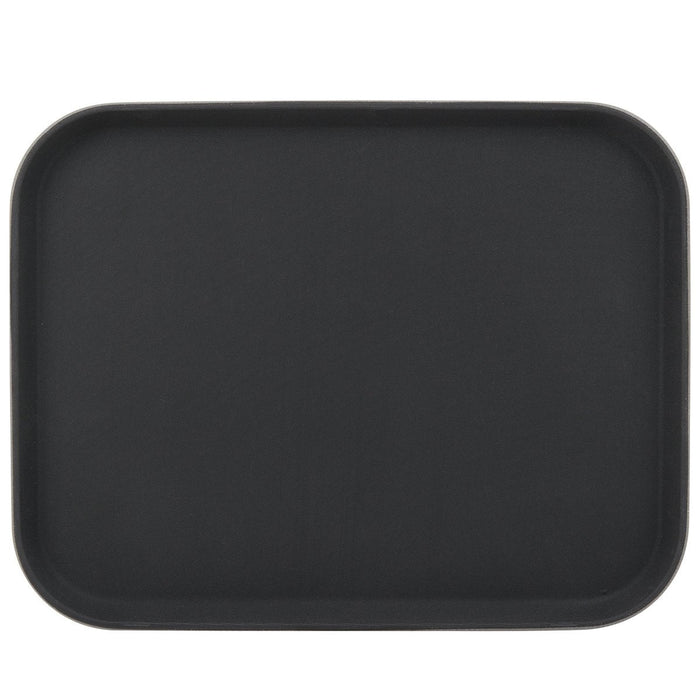 Non-Skid Serving Tray Polypropylene Rectangular 15"x20" Black |  PPTRAY1520 Makfry
