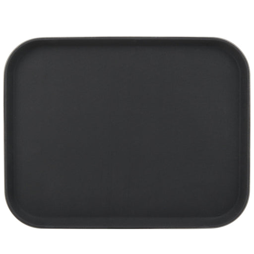 Non-Skid Serving Tray Polypropylene Rectangular 14"x18" Black |  PPTRAY1418 Makfry
