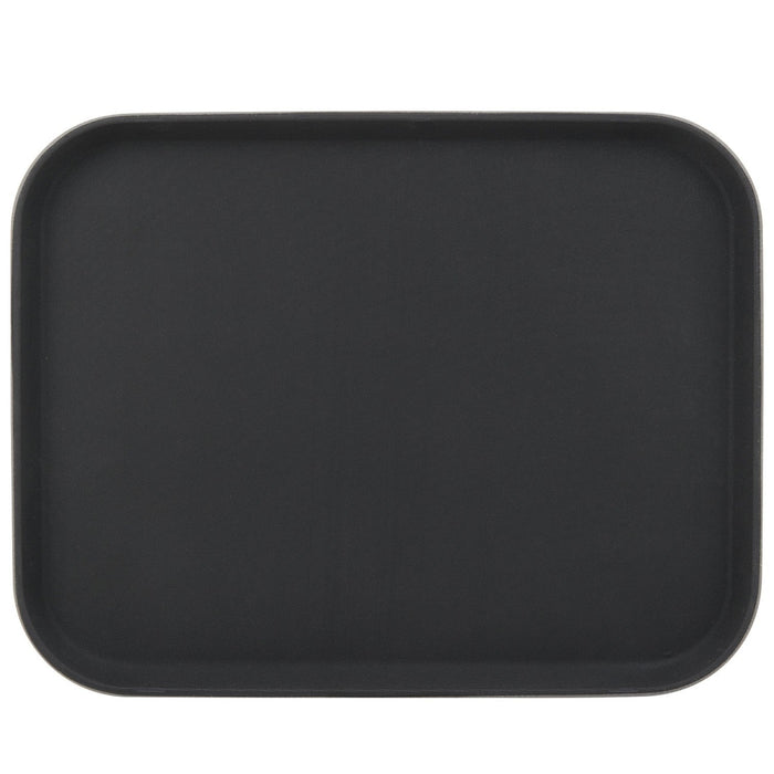 Non-Skid Serving Tray Polypropylene Rectangular 14"x18" Black |  PPTRAY1418 Makfry