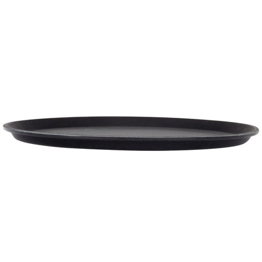 Non-skid Serving tray Super plastic Round 14" Black |  WHF1400 Makfry