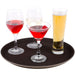 Non-skid Serving tray Fiberglass Round 18" Black |  WHF1800 Makfry