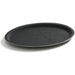 Non-Skid Serving Tray Fibreglass Oval 29"x24" Black |  FBR2924 Makfry