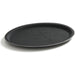 Non-skid Serving tray Fiberglass Oval 27" Black |  WHF2700 Makfry