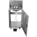Foot Operated Economic Mobile Wash Basin With Backsplash &Amp; Castors Stainless Steel | Whf278 E Makfry