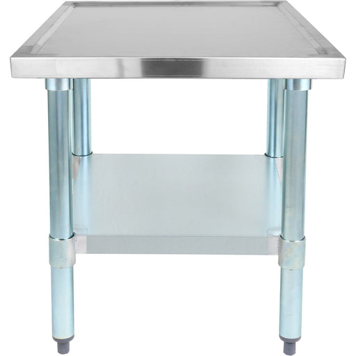 Stainless Steel Commercial Equipment Stand with Galvanised Undershelf & Marine Edges 600x600x600mm |  WHMT6060 Makfry