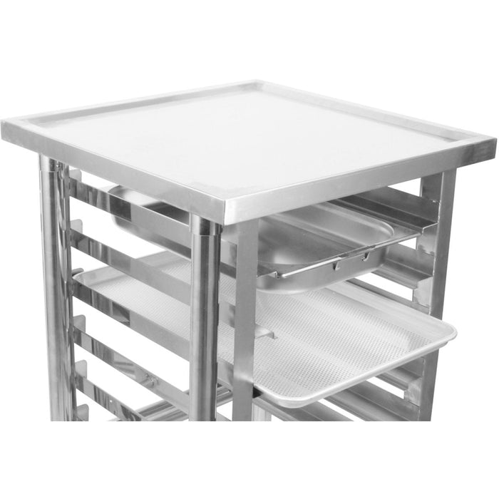 Commercial Equipment Stand With 6 Tier Tray Rack Gn1/1 Marine Edges 800x700x900mm | Whmtr7080 Makfry