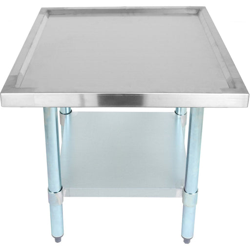 Stainless steel Commercial Equipment Stand with Galvanised Undershelf & Marine Edges 1000x600x600mm |  WHMT60100 Makfry