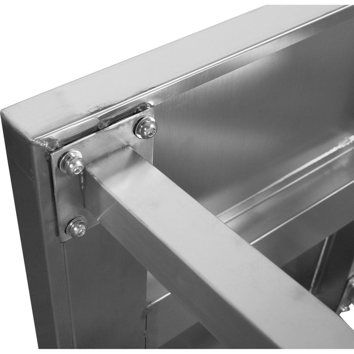 Commercial Equipment Stand / Low Height Table Stainless Steel 450x450x400mm |  WHPS4545 Makfry