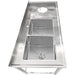 Commercial Stainless Steel Double Sink with 2 Left Bowls & Right Scrapping Hole + Splashback 1500x700x950mm |  WHSTT1570L Makfry