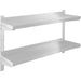Wall shelf 2 levels 1800x350x600mm Stainless steel |  WM18035B Makfry