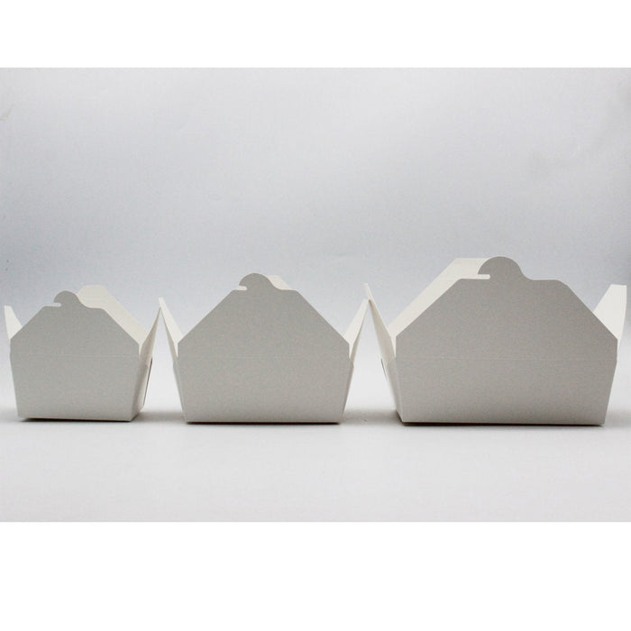 300pcs White Lunch Box 2000ml PE |  WPLB2000 Makfry