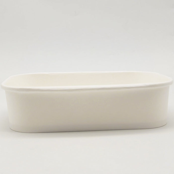 300pcs White Rectangular Bowl 500ml PE |  WPRB500