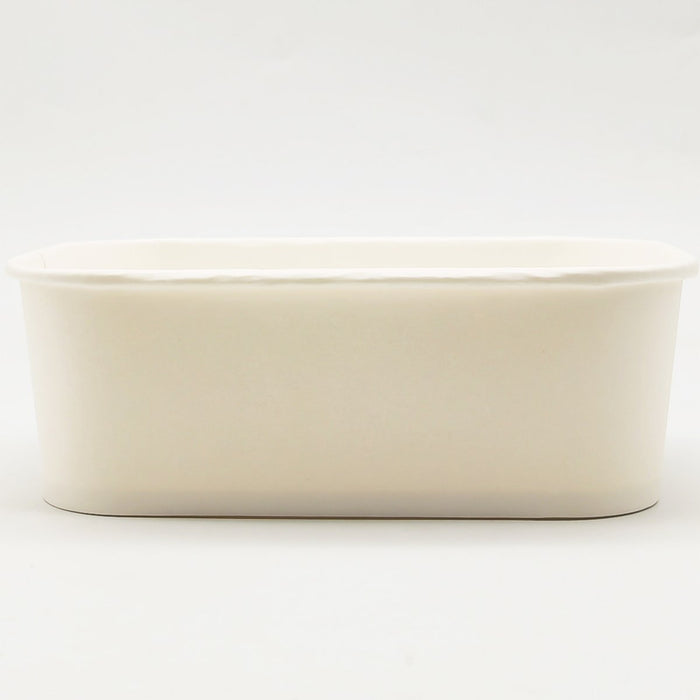 300pcs White Rectangular Bowl 750ml PE |  WPRB750