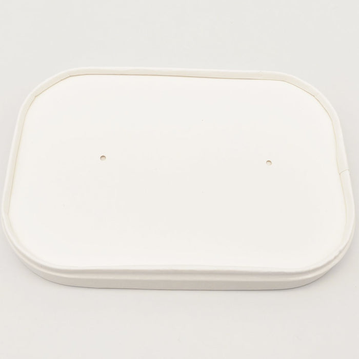 300pcs White Lids for Rectangular Bowl PE |  WPRLID