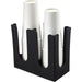 Black Cup Holder / Dispenser 2 Stacks |  WQB3003 Makfry