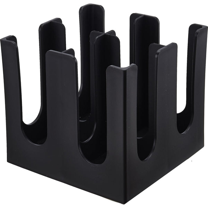 Black Cup Holder / Dispenser 4 Stacks Square |  WQB3004 Makfry