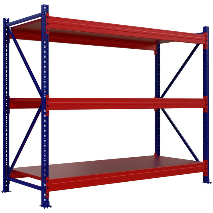 Wide Span Warehouse Racking Starter Unit 2400x1000x2000mm 3 Shelves |  WR03240100200START