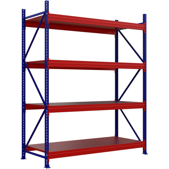 Wide span Warehouse Racking Add On Unit 2400x1000x3000mm 4 Shelves |  WR03240100300ADD