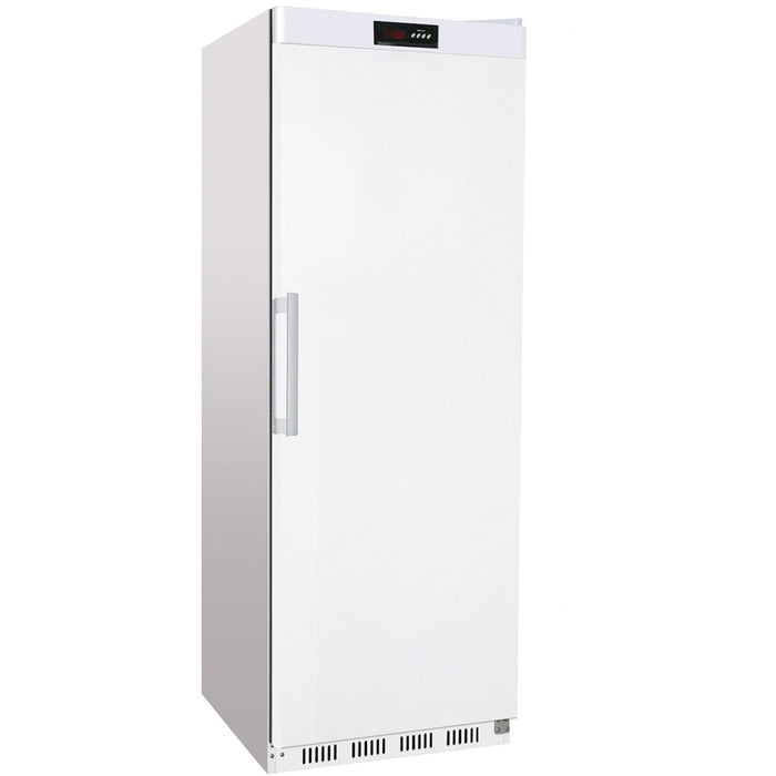 B Grade Commercial Refrigerator Upright Cabinet 400 Litres White Single Door | Dr400 B Grade Makfry