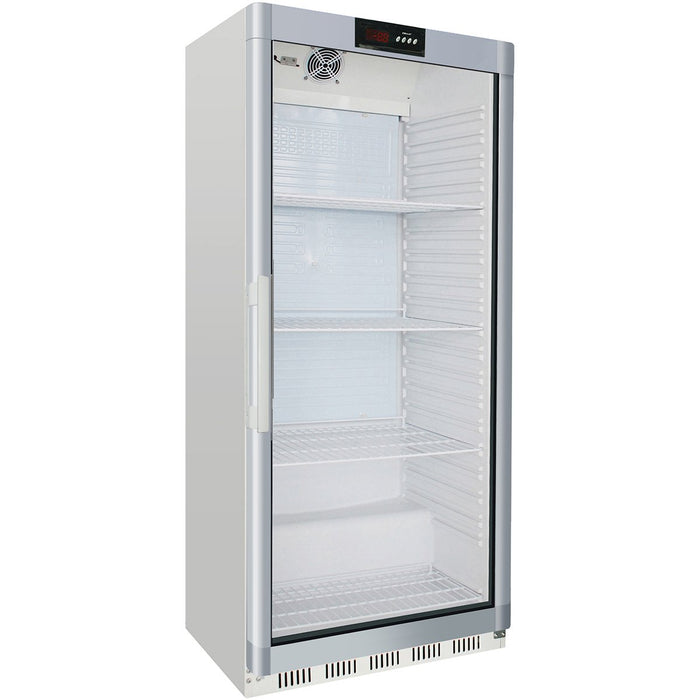 600lt Commercial Refrigerator Upright cabinet White Single glass door Ventilated cooling |  WR600G