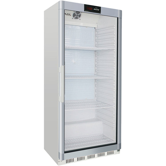 B GRADE Commercial Refrigerator Upright cabinet Glass door 600 litres White |  WR600G B GRADE