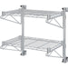Wall-Mounted Wire Shelf 2 Tier 200kg Capacity Chrome Finish 600x350x600mm |  WR603580A2C Makfry