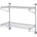 Wall-Mounted Wire Shelf 2 Tier 200kg Capacity Chrome Finish 900x350x600mm |  WR903580A2C Makfry