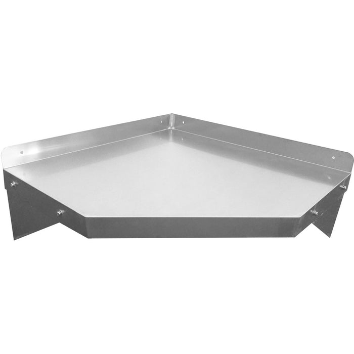 Wall Shelf Corner unit Stainless steel 600x600x250mm |  WSCN6030