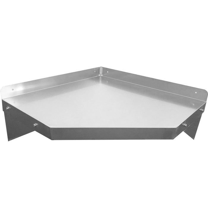 Wall Shelf Corner Unit Stainless Steel 600x600x300mm |  WSCN6035 Makfry