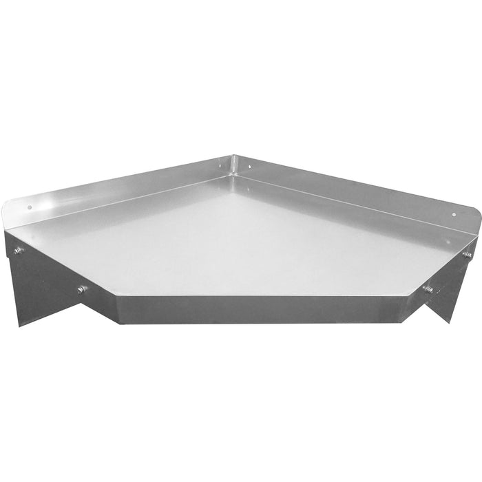 Wall Shelf Corner unit Stainless steel 600x600x250mm |  WSCN6040