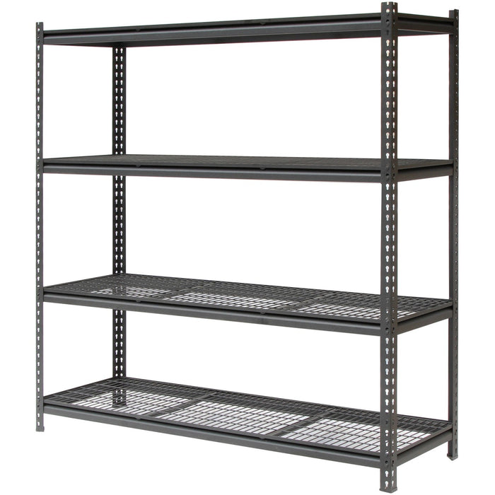 B GRADE Professional Heavy Duty Wire Shelving Unit 2000x600x1830mm 4 shelves Black |  FUJI402 B GRADE Makfry