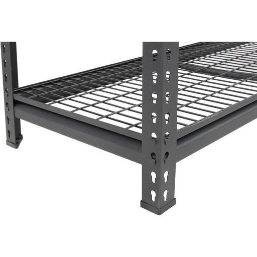 B GRADE Professional Heavy Duty Wire Shelving Unit 2000x600x1830mm 4 shelves Black |  FUJI402 B GRADE Makfry
