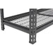 B GRADE Professional Heavy Duty Wire Shelving Unit 2000x600x1830mm 4 shelves Black |  FUJI402 B GRADE Makfry
