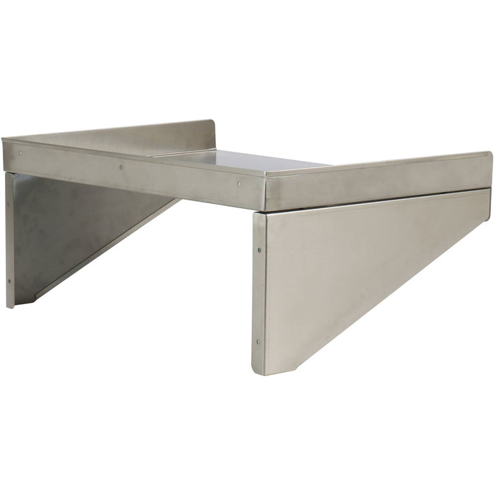 Wall shelf 1 level 3 sides upturn 1200x400x254mm Stainless steel |  WSW400120B