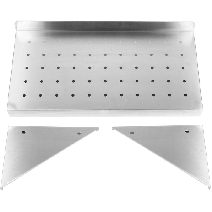 Wall Shelf Perforated 1 tier Stainless steel 900x300x254mm |  WSW30090P Makfry