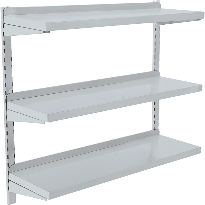 Wall shelf 3 levels 1200x300x900mm Stainless Steel |  WSWB12030 Makfry