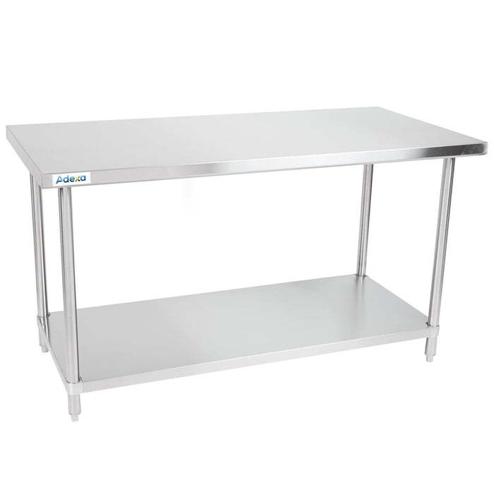 B GRADE Commercial Work table Stainless steel Bottom shelf 1500x750x900mm |  WTG750X1500 B GRADE