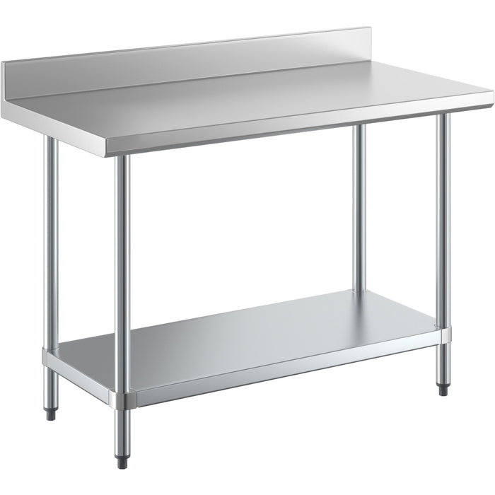 B GRADE Commercial Stainless Steel Work Table Bottom shelf Upstand 1500x700x900mm |  WT70150GB B GRADE