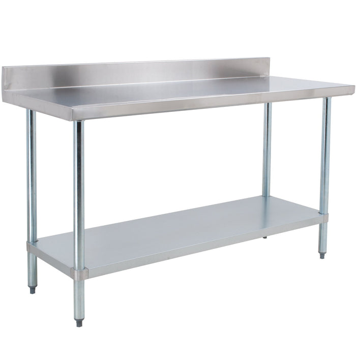 B GRADE Commercial Stainless Steel Work Table Bottom shelf Upstand 1800x700x900mm |  WT70180GB B GRADE