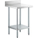 B GRADE Commercial Stainless Steel Work Table Bottom shelf Upstand 700x700x900mm |  WT7070GB B GRADE Makfry