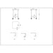 Commercial Mobile Stainless Steel Work Table Bottom shelf 600x600x900mm |  WT6060GMOBILE Makfry