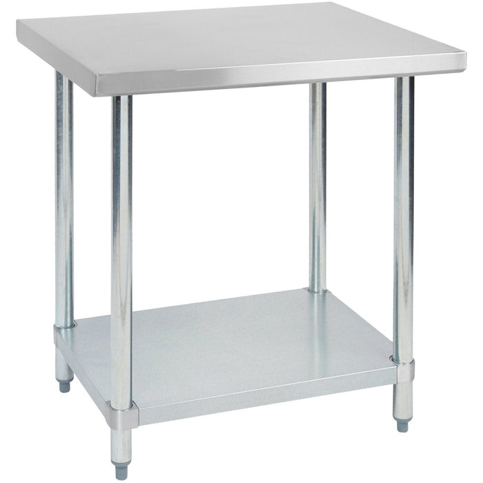 Commercial Stainless Steel Work Table Bottom shelf 700x700x900mm |  WT7070G Makfry