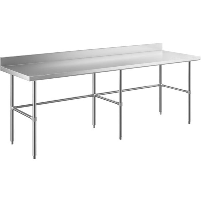 B GRADE Commercial Stainless Steel Work Table No Bottom shelf with Upstand 2100x700x900mm |  WT70210GBNU B GRADE