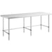 Commercial Stainless Steel Work Table No Bottom Shelf 2100x700x900mm | Wt70210 Gnu Makfry