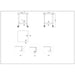 Commercial Mobile Stainless Steel Work Table Bottom shelf 700x700x900mm |  WT7070GMOBILE Makfry