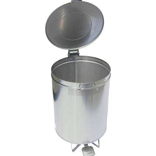 Professional Waste bin Stainless steel Wheels Pedal 120 litres |  AD6904 Makfry