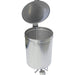 Professional Waste bin Stainless steel Wheels Pedal 80 litres |  VAD5904 Makfry