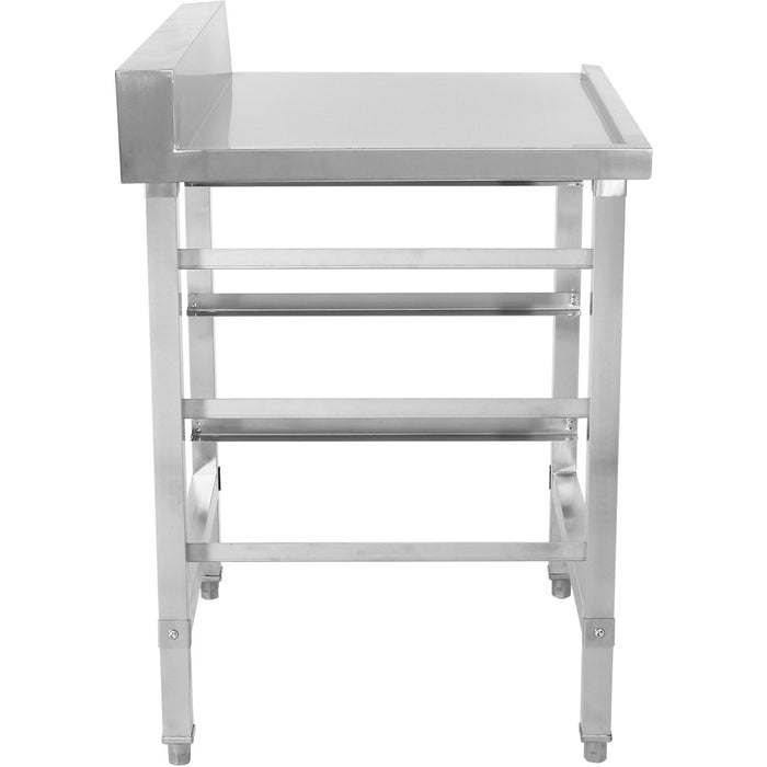 Unloading table Left side 600x650x850mm With dishwasher basket rack With splashback Stainless steel |  WTF6065R