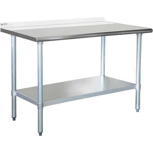 B GRADE Stainless Steel Work Table Bottom Shelf & Upstand 1300x700x900mm |  ETW13070B B GRADE Makfry